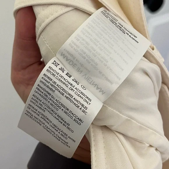 Club Monaco Enamel Ring Pant White/Cream Size 10 - Picture 14 of 16